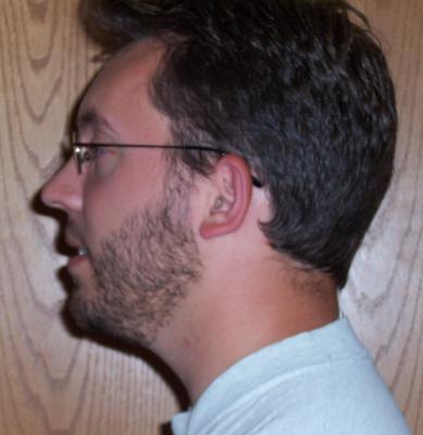 Side view - facial hair