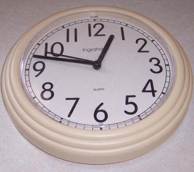 battery tester clock face. Here are the parts needed: An quartz analog clock 