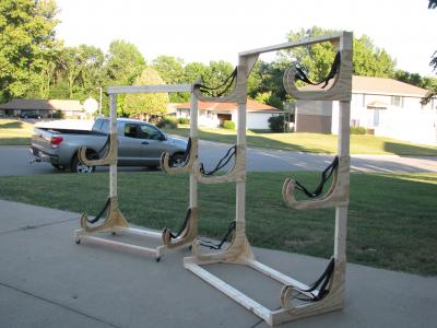 two kayak racks