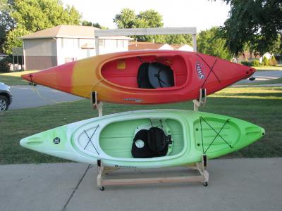 Homemade Kayak Storage Racks