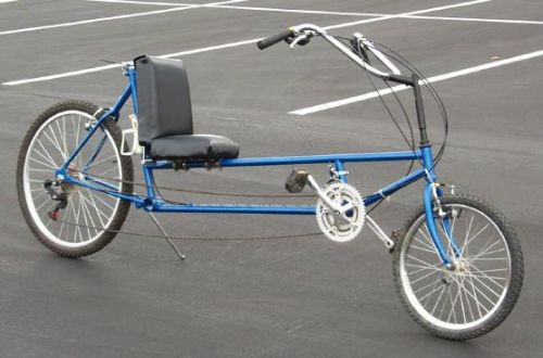 homemade recumbent bicycle